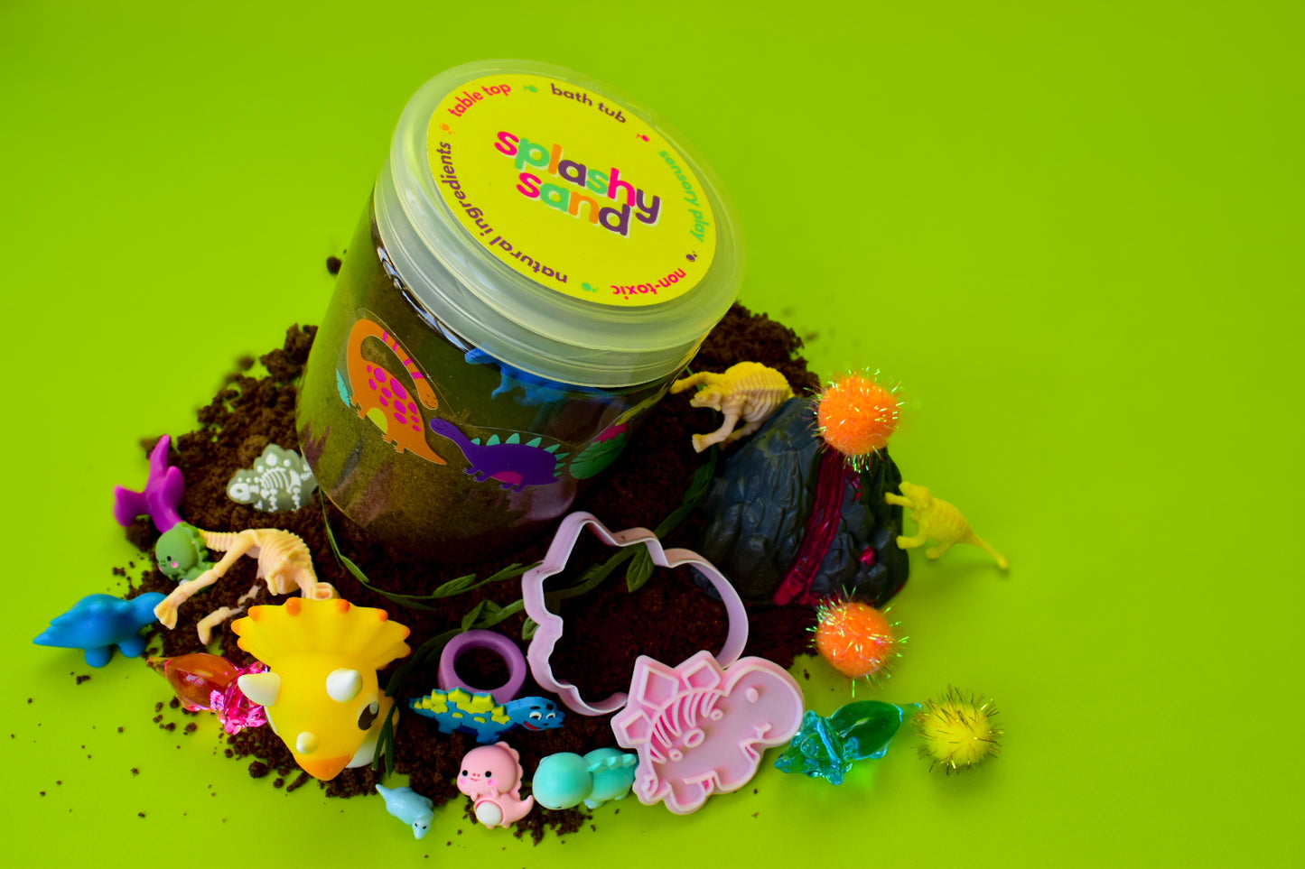 bath sensory dinos kit - splashy sand