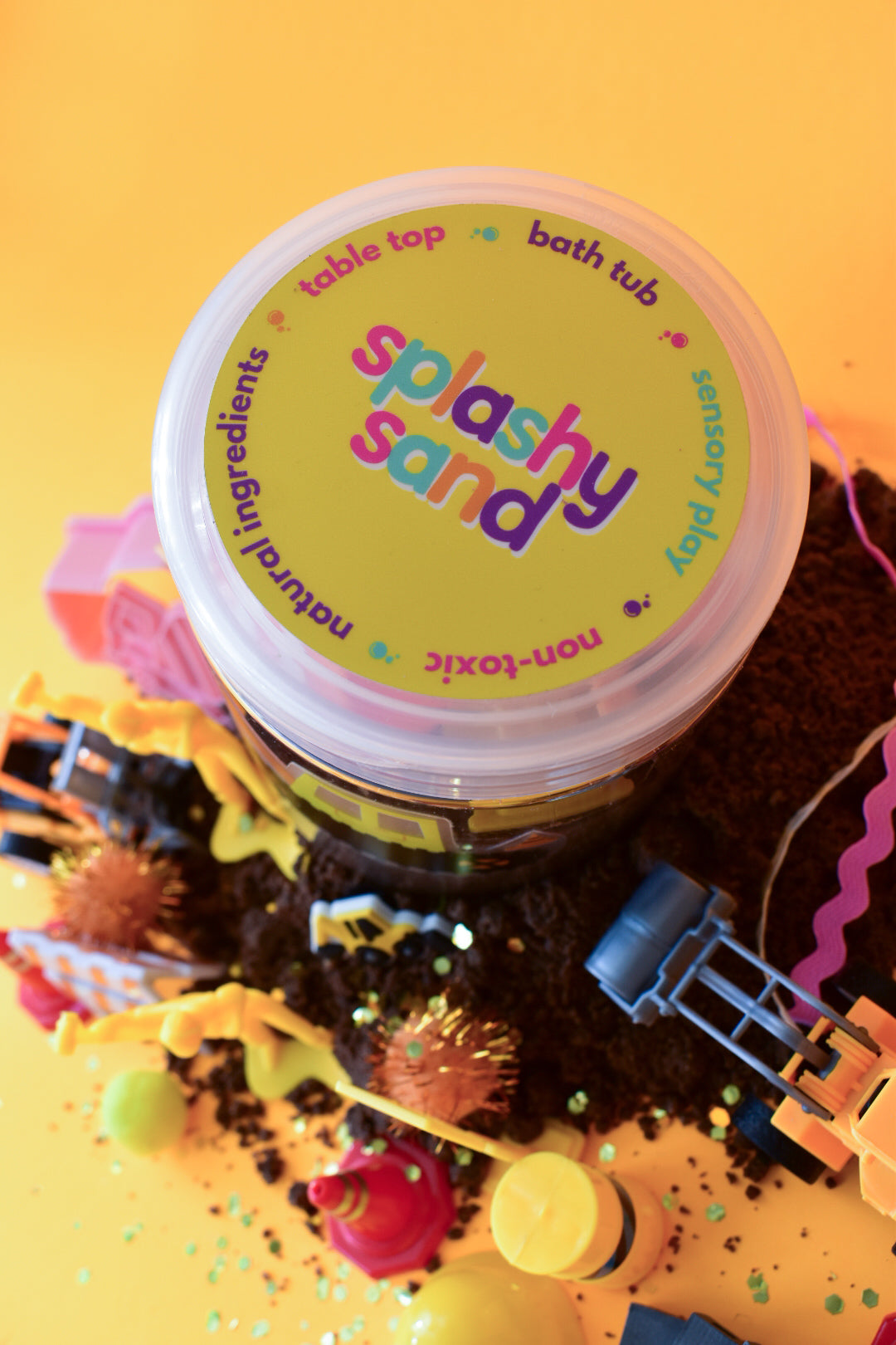 bath sensory construction kit - splashy sand