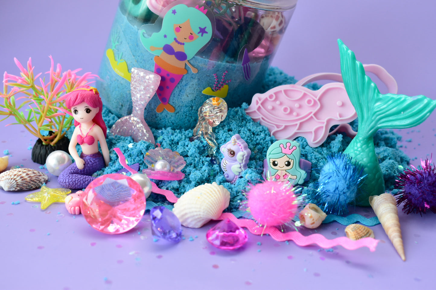 bath sensory mermaid kit - splashy sand