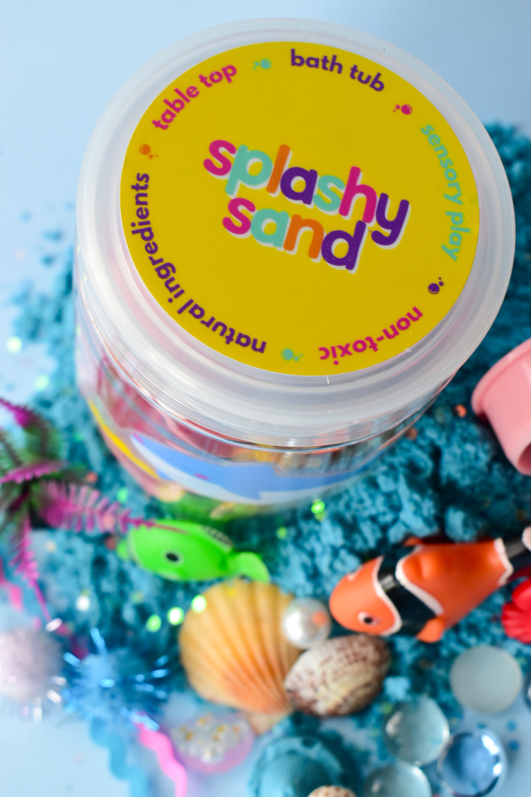bath sensory sea life kit - splashy sand