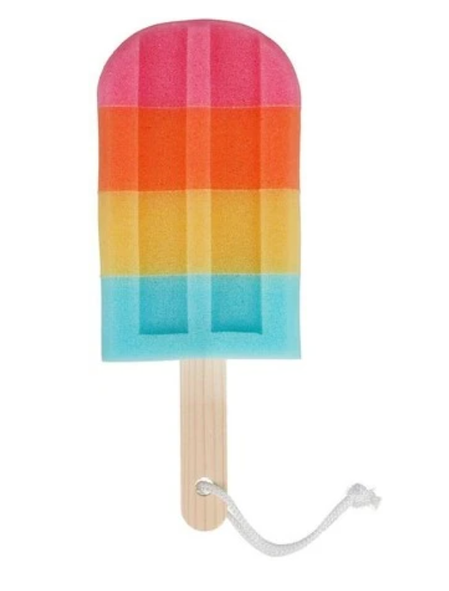 ice pop shower sponge - splashy sand